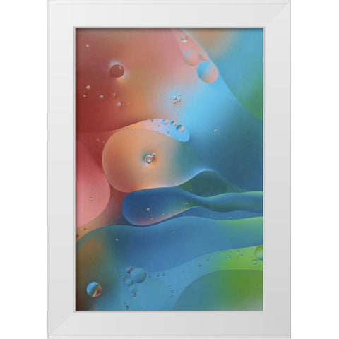 USA, Pennsylvania, Erie Oil abstract White Modern Wood Framed Art Print by Anon, Ellen