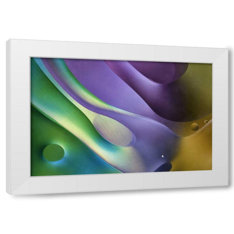 USA, Pennsylvania, Erie Oil abstract White Modern Wood Framed Art Print by Anon, Ellen