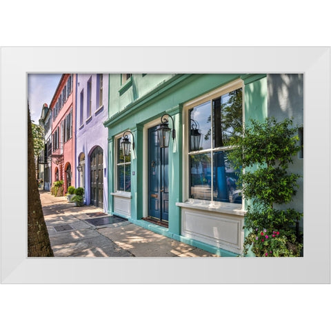 Usa-South Carolina-Charleston White Modern Wood Framed Art Print by Looney, Hollice