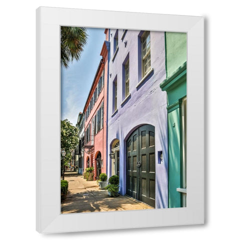 Usa-South Carolina-Charleston White Modern Wood Framed Art Print by Looney, Hollice