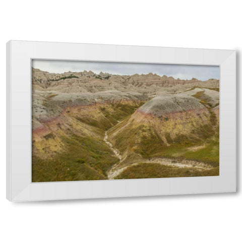 South Dakota, Badlands NP Wilderness landscape White Modern Wood Framed Art Print by Illg, Cathy and Gordon