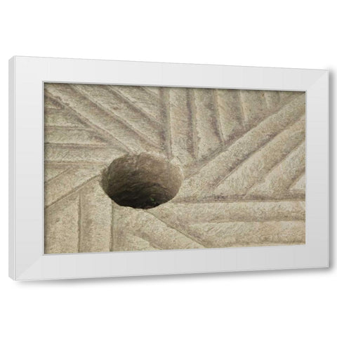 TN, Great Smoky Mts Old grinding wheel at a mill White Modern Wood Framed Art Print by Flaherty, Dennis