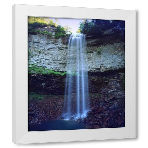 Tennessee, Fall Creek Falls SP, Fall Creek Falls White Modern Wood Framed Art Print by Talbot Frank, Christopher