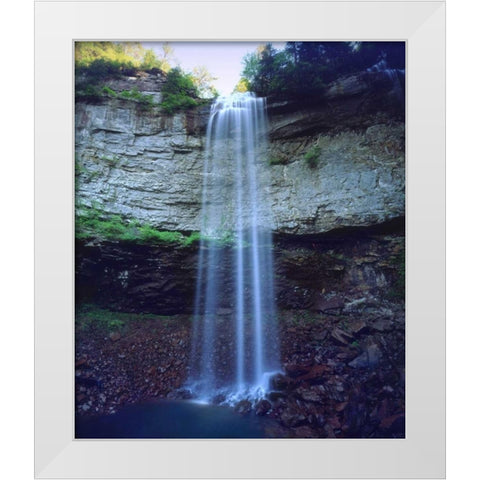 Tennessee, Fall Creek Falls SP, Fall Creek Falls White Modern Wood Framed Art Print by Talbot Frank, Christopher