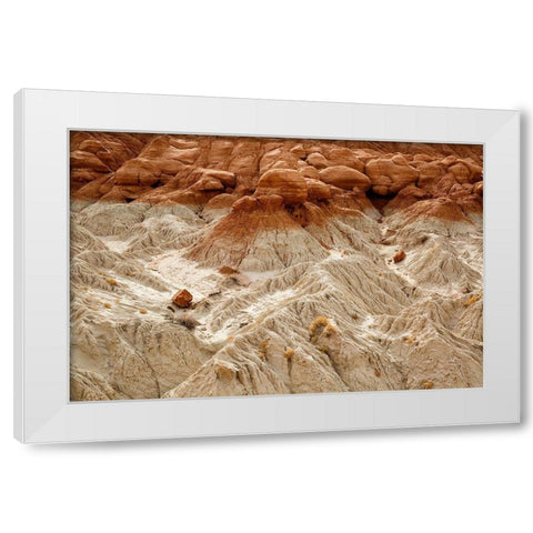 Utah-Grand Staircase-Escalante National Monument-Toadstools area White Modern Wood Framed Art Print by Collins, Ann