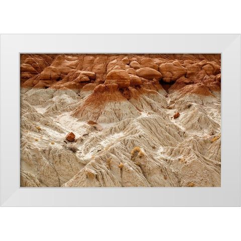 Utah-Grand Staircase-Escalante National Monument-Toadstools area White Modern Wood Framed Art Print by Collins, Ann