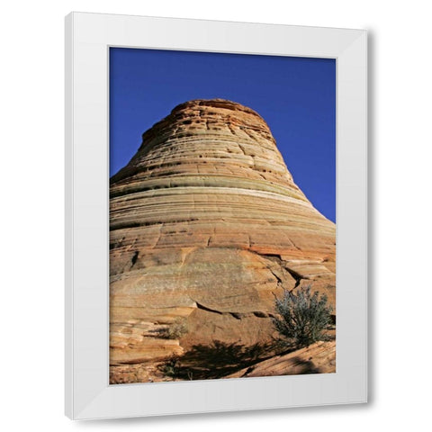 Utah, Zion NP, Checkerboard Mesa Rock formation White Modern Wood Framed Art Print by Illg, Cathy and Gordon