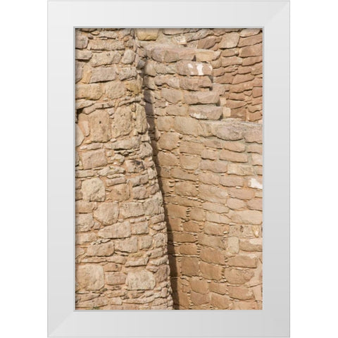 UT, Little Ruin Canyon Hovenweeps Twin Towers White Modern Wood Framed Art Print by Grall, Don