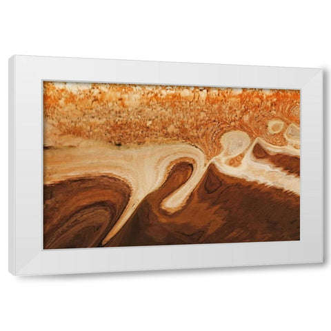 Utah, Glen Canyon Reflection in Lake Powell White Modern Wood Framed Art Print by Paulson, Don