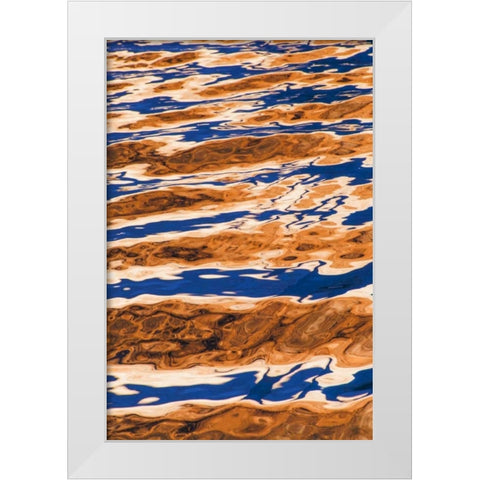 Utah, Glen Canyon Reflection in Lake Powell White Modern Wood Framed Art Print by Paulson, Don