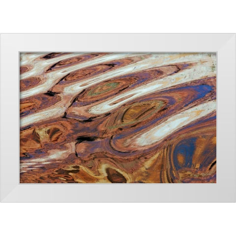Utah, Glen Canyon Reflection in Lake Powell White Modern Wood Framed Art Print by Paulson, Don