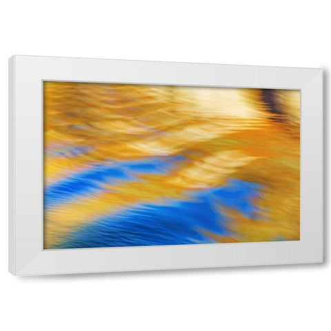 Utah, Glen Canyon Reflection in Lake Powell White Modern Wood Framed Art Print by Paulson, Don