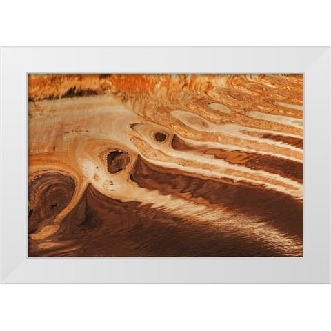 Utah, Glen Canyon Reflection in Lake Powell White Modern Wood Framed Art Print by Paulson, Don