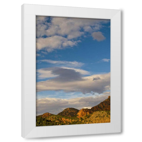 USA, Utah, Zion NP Late light on Kolob Canyon White Modern Wood Framed Art Print by Rotenberg, Nancy
