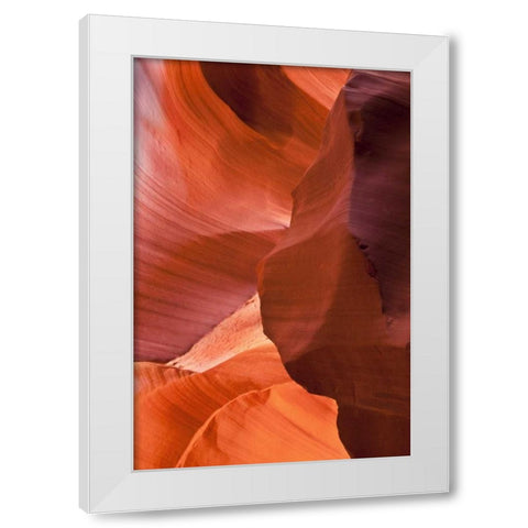 AZ, Sandstone formation in Antelope Canyon White Modern Wood Framed Art Print by Rotenberg, Nancy