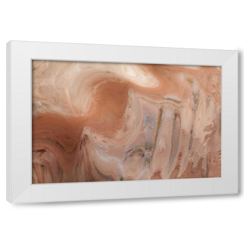 Utah, Glen Canyon NRA Lake Powell reflections White Modern Wood Framed Art Print by Paulson, Don
