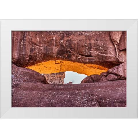 Dead Horse Point-Canyonlands National Park-Utah White Modern Wood Framed Art Print by Ford, John