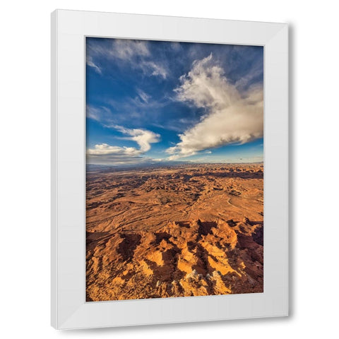 Needles Overlook-Canyonlands National Park-Utah White Modern Wood Framed Art Print by Ford, John