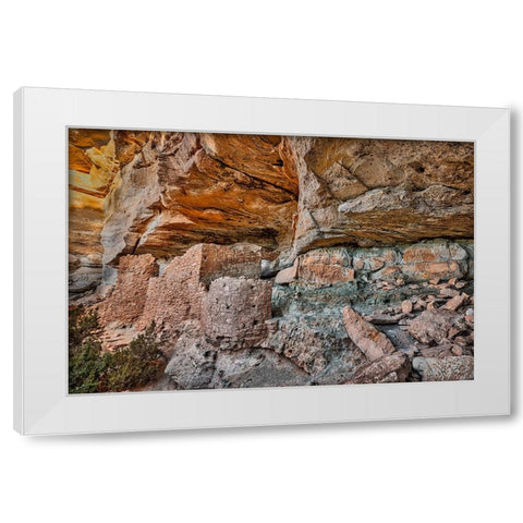Little Westwater Ruin-Canyonlands National Park-Utah White Modern Wood Framed Art Print by Ford, John