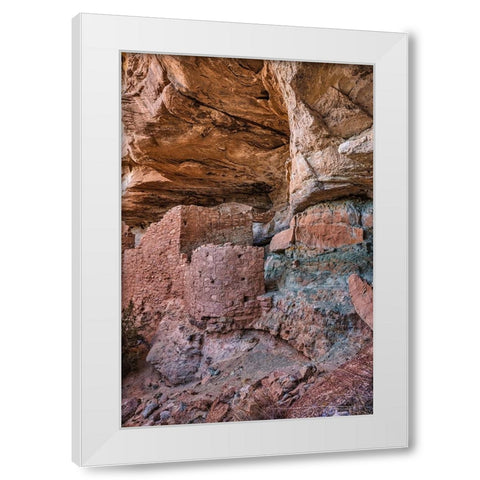 Little Westwater Ruin-Canyonlands National Park-Utah White Modern Wood Framed Art Print by Ford, John