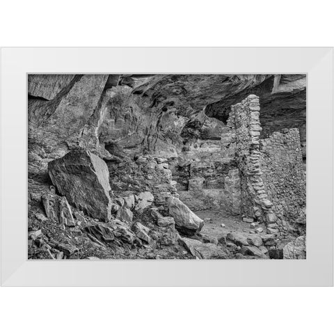 Little Westwater Ruin-Canyonlands National Park-Utah White Modern Wood Framed Art Print by Ford, John