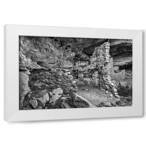 Little Westwater Ruin-Canyonlands National Park-Utah White Modern Wood Framed Art Print by Ford, John