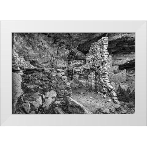 Little Westwater Ruin-Canyonlands National Park-Utah White Modern Wood Framed Art Print by Ford, John