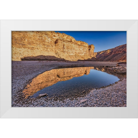 Pool-Colorado River-Moab-Utah White Modern Wood Framed Art Print by Ford, John