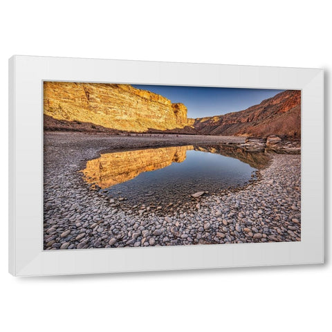 Pool-Colorado River-Moab-Utah White Modern Wood Framed Art Print by Ford, John