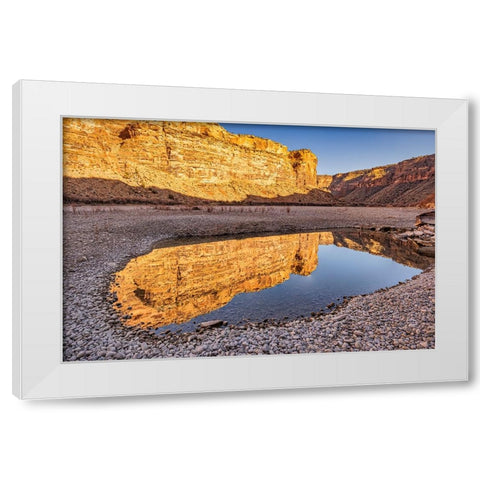Pool-Colorado River-Moab-Utah White Modern Wood Framed Art Print by Ford, John