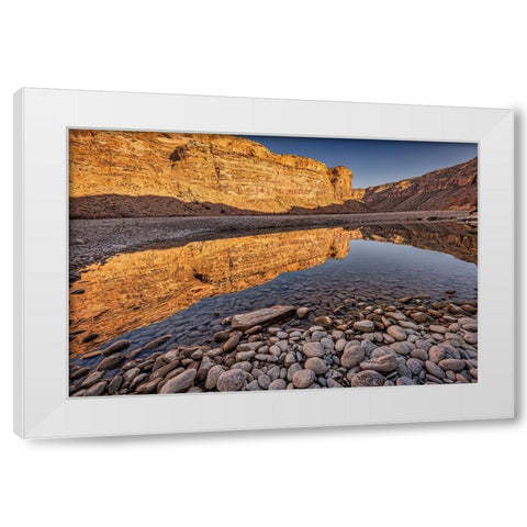 Pool-Colorado River-Moab-Utah White Modern Wood Framed Art Print by Ford, John