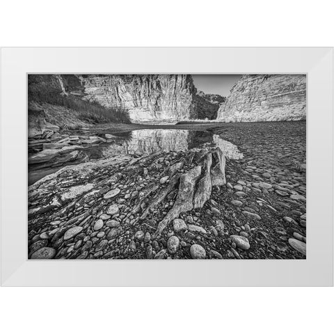 Pool-Colorado River-Moab-Utah White Modern Wood Framed Art Print by Ford, John