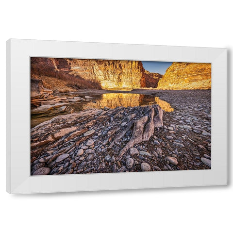 Pool-Colorado River-Moab-Utah White Modern Wood Framed Art Print by Ford, John