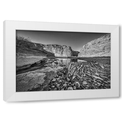 Pool-Colorado River-Moab-Utah White Modern Wood Framed Art Print by Ford, John