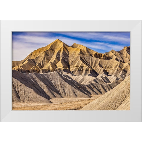 Bentonite Hills-Capitol Reef-Utah White Modern Wood Framed Art Print by Ford, John