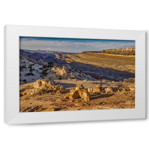 Strike Valley Outlook-Escalante-Utah White Modern Wood Framed Art Print by Ford, John
