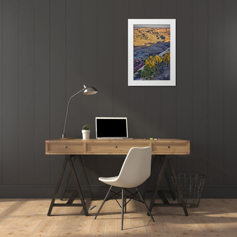 Strike Valley Outlook-Escalante-Utah White Modern Wood Framed Art Print by Ford, John