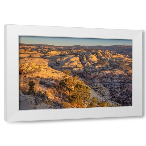 Slickrock-Escalante-Utah White Modern Wood Framed Art Print by Ford, John