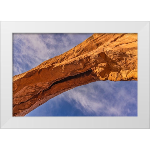 North Window Arch--Arches National Park-Utah White Modern Wood Framed Art Print by Ford, John
