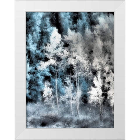 USA-Utah-Aspen Grove in infrared of the Logan Pass area White Modern Wood Framed Art Print by Eggers, Terry