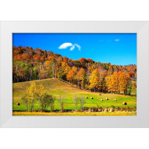 USA-New England-Vermont White Modern Wood Framed Art Print by Gulin, Sylvia