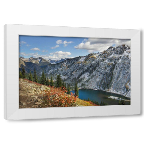 Lake Ann North Cascades White Modern Wood Framed Art Print by Majchrowicz, Alan