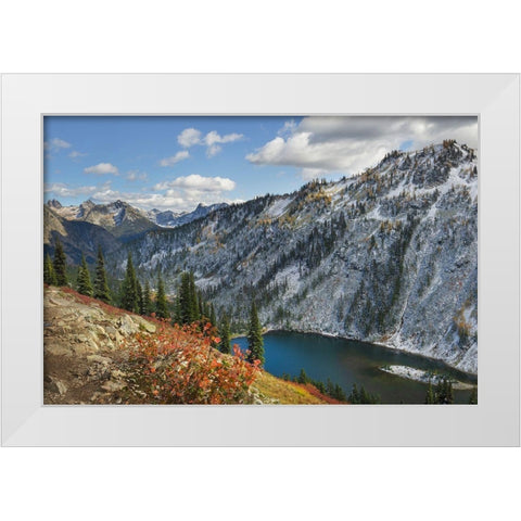Lake Ann North Cascades White Modern Wood Framed Art Print by Majchrowicz, Alan