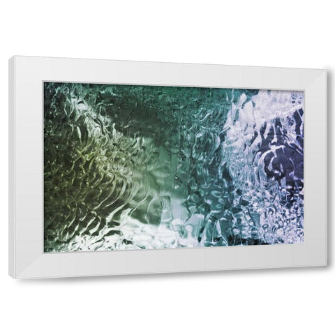 South Georgia Island Ice patterns White Modern Wood Framed Art Print by Paulson, Don