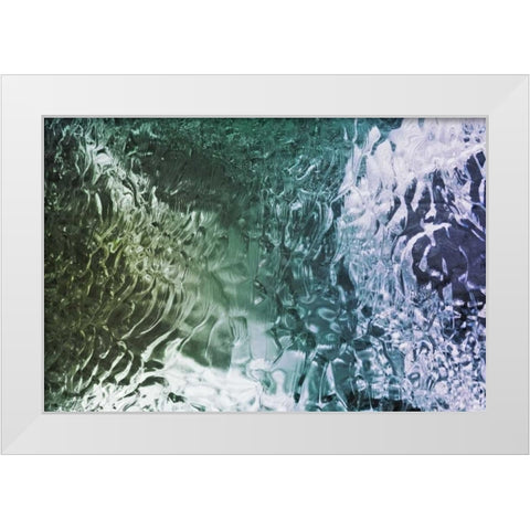 South Georgia Island Ice patterns White Modern Wood Framed Art Print by Paulson, Don