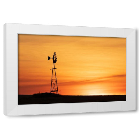 USA- Washington State- Whitman County- Palouse White Modern Wood Framed Art Print by Wilson, Emily M.