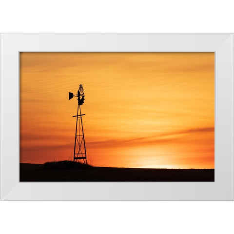 USA- Washington State- Whitman County- Palouse White Modern Wood Framed Art Print by Wilson, Emily M.
