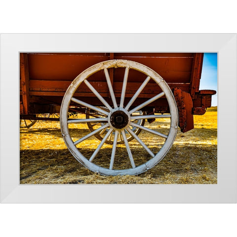 USA- Washington State- Whitman County- Palouse. White Modern Wood Framed Art Print by Wilson, Emily M.