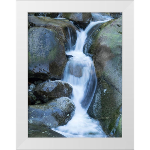 Washington State Central Cascades-Martin Creek Falls White Modern Wood Framed Art Print by Wild, Jamie and Judy