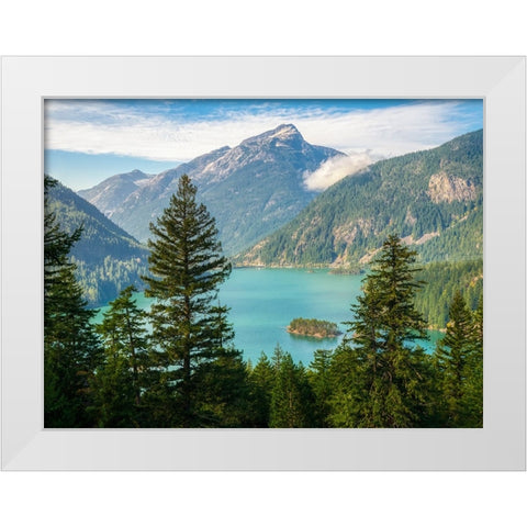 Washington State-Ross Lake National Recreation Area-Diablo Lake White Modern Wood Framed Art Print by Wild, Jamie and Judy